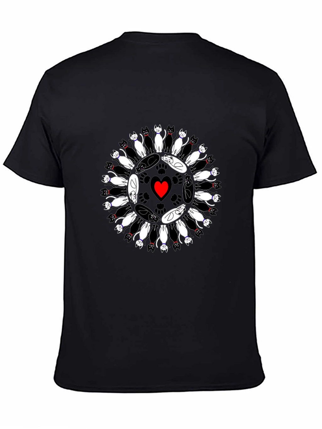Cats Circle Heart T-Shirt