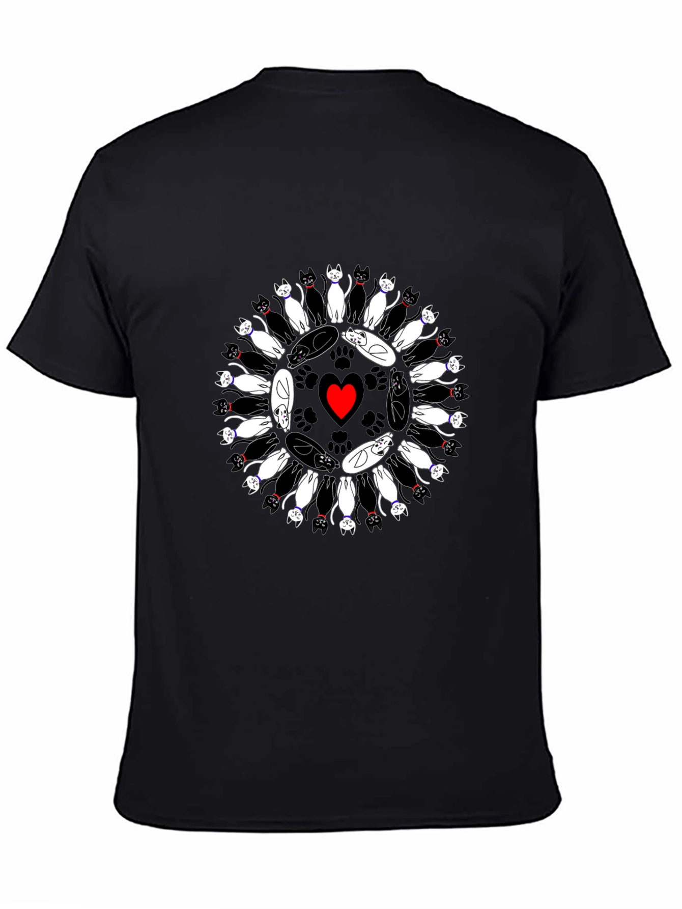 Cats Circle Heart T-Shirt