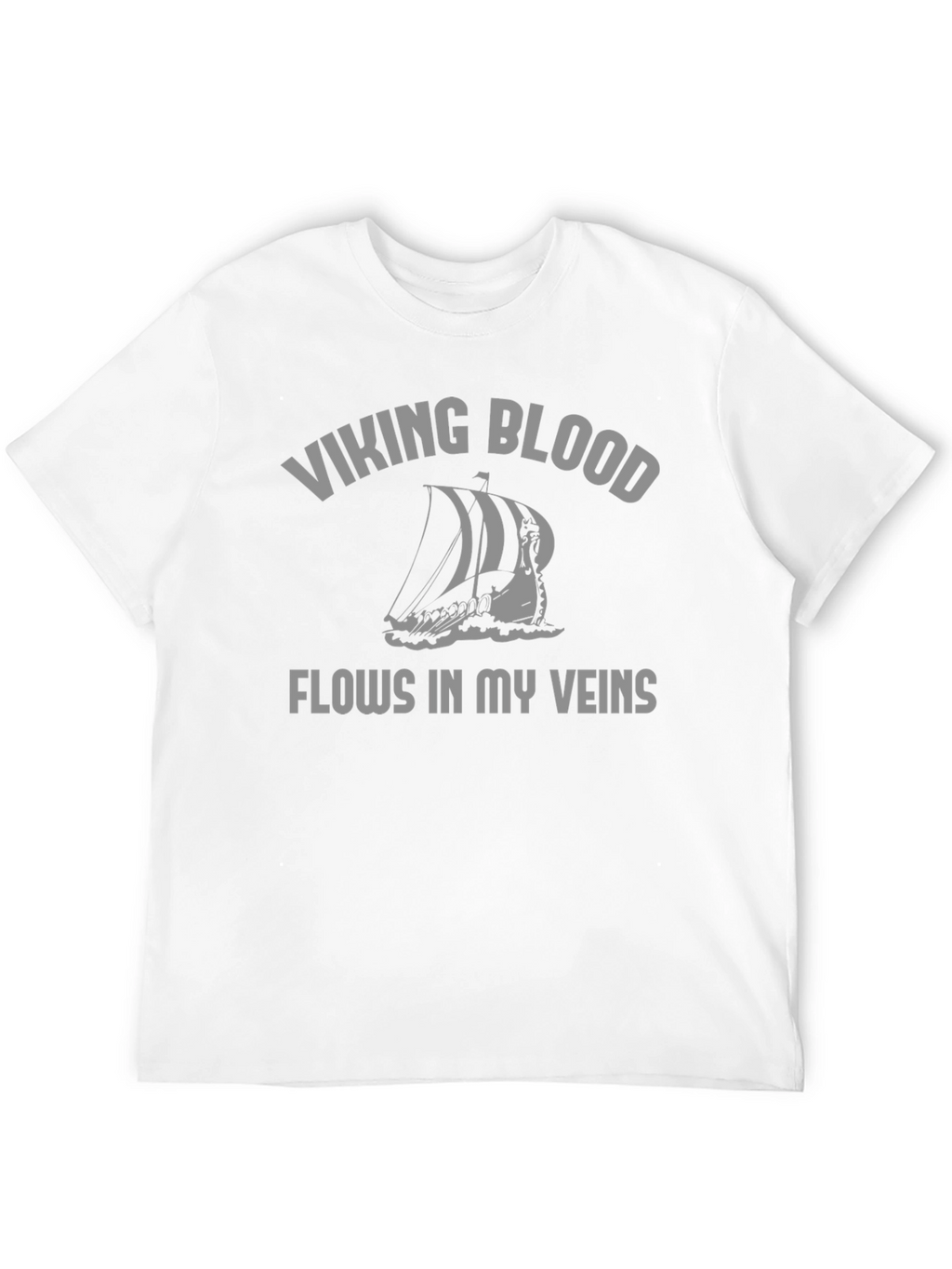 Viking Blood Flows T-Shirt - Black Graphic Tee