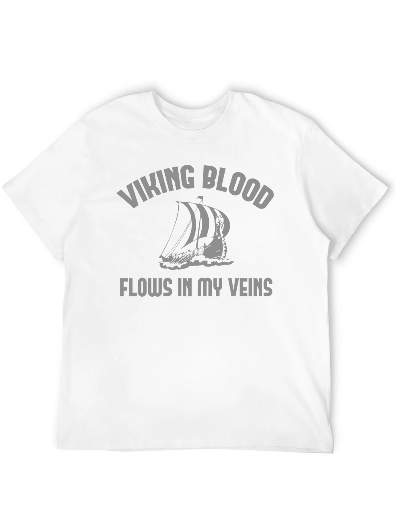 Viking Blood Flows T-Shirt - Black Graphic Tee