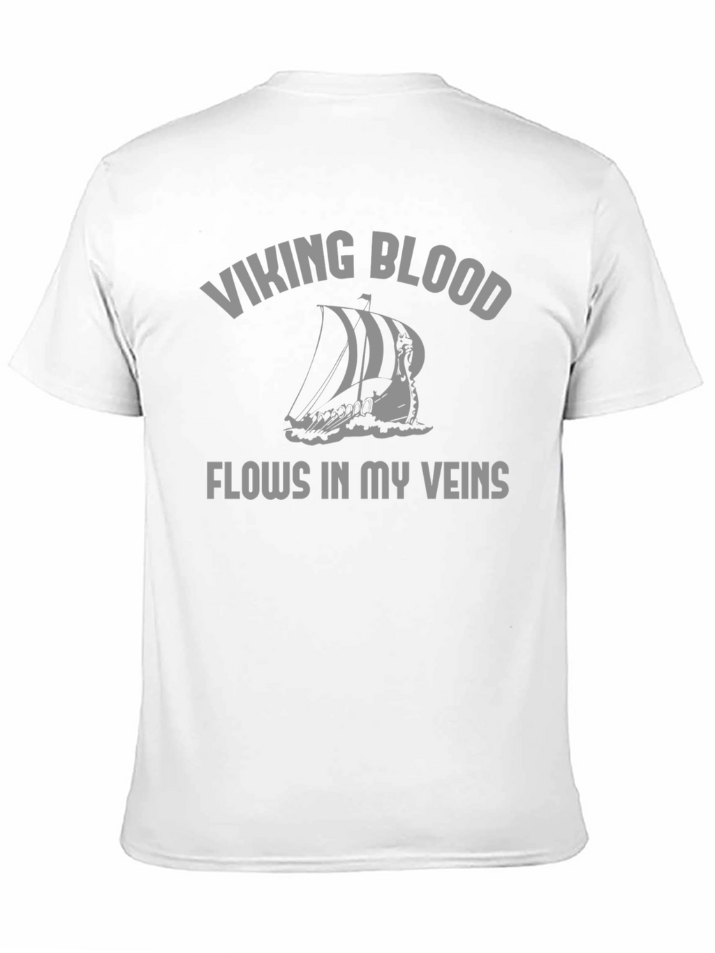 Viking Blood Flows T-Shirt - Black Graphic Tee