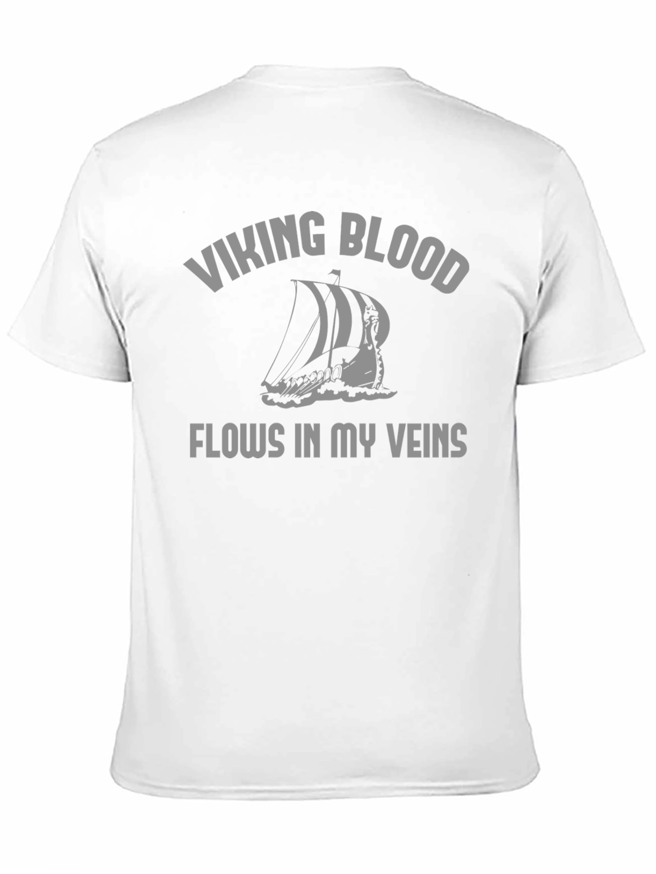 Viking Blood Flows T-Shirt - Black Graphic Tee