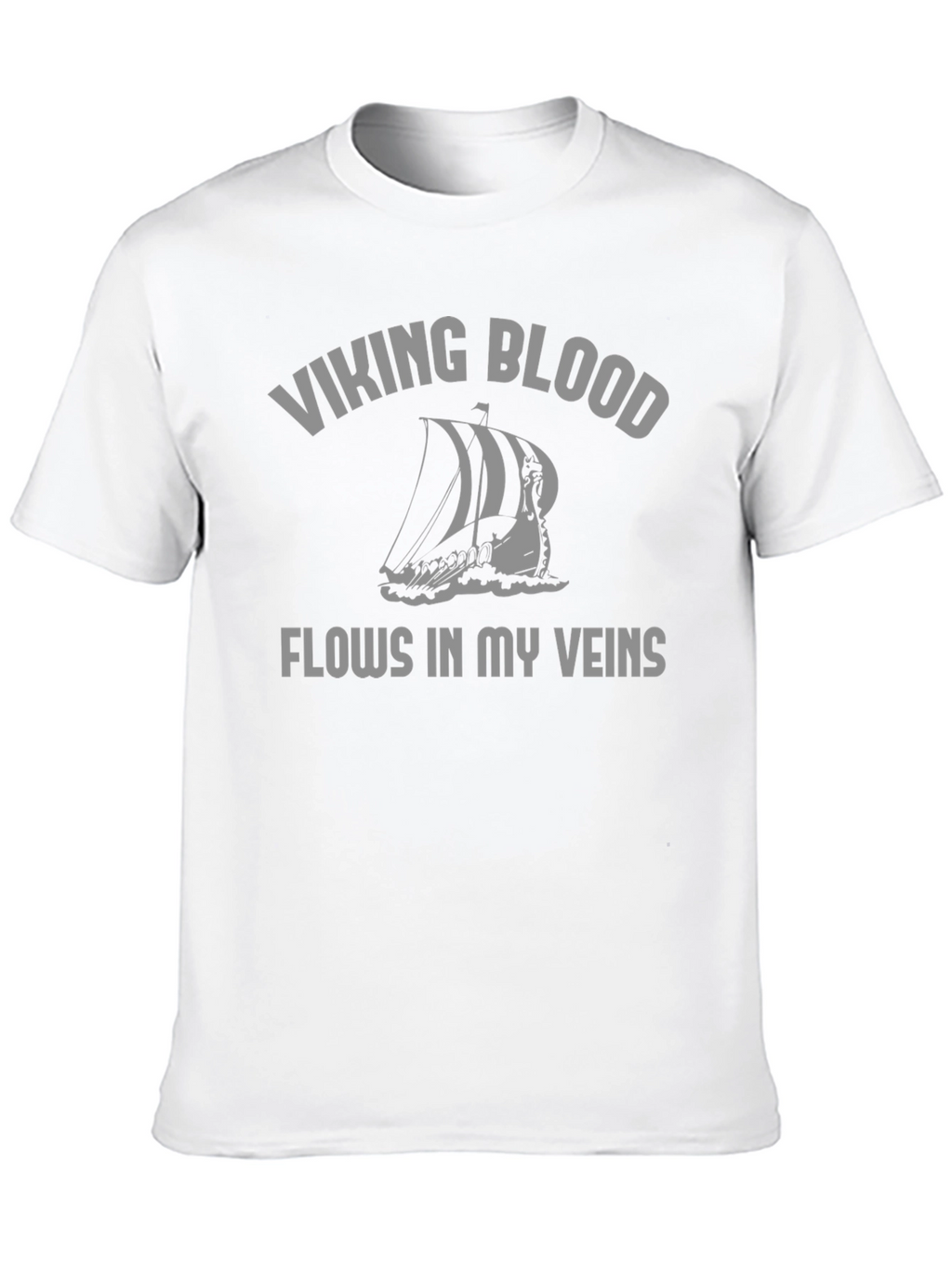 Viking Blood Flows T-Shirt - Black Graphic Tee