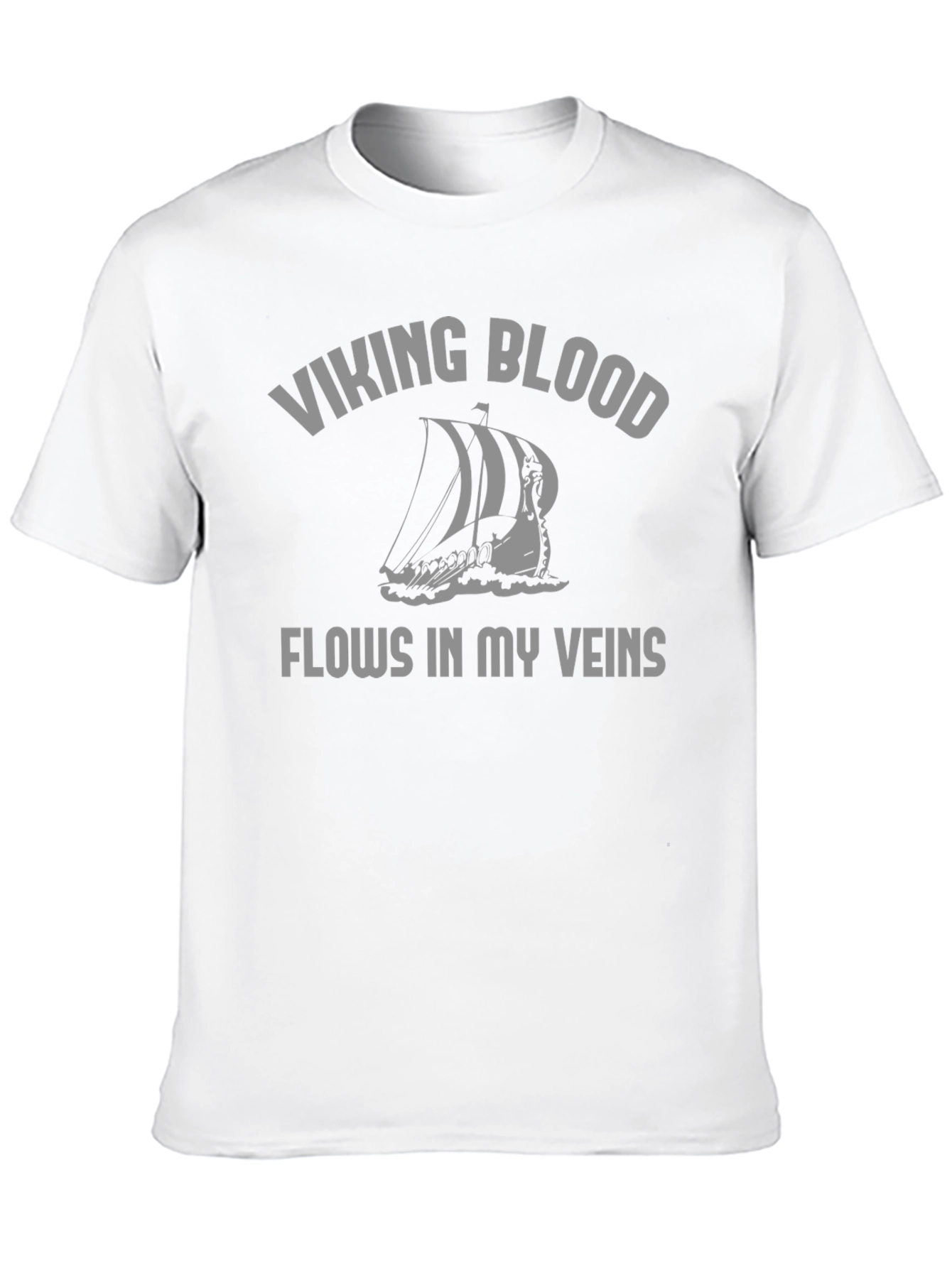 Viking Blood Flows T-Shirt - Black Graphic Tee