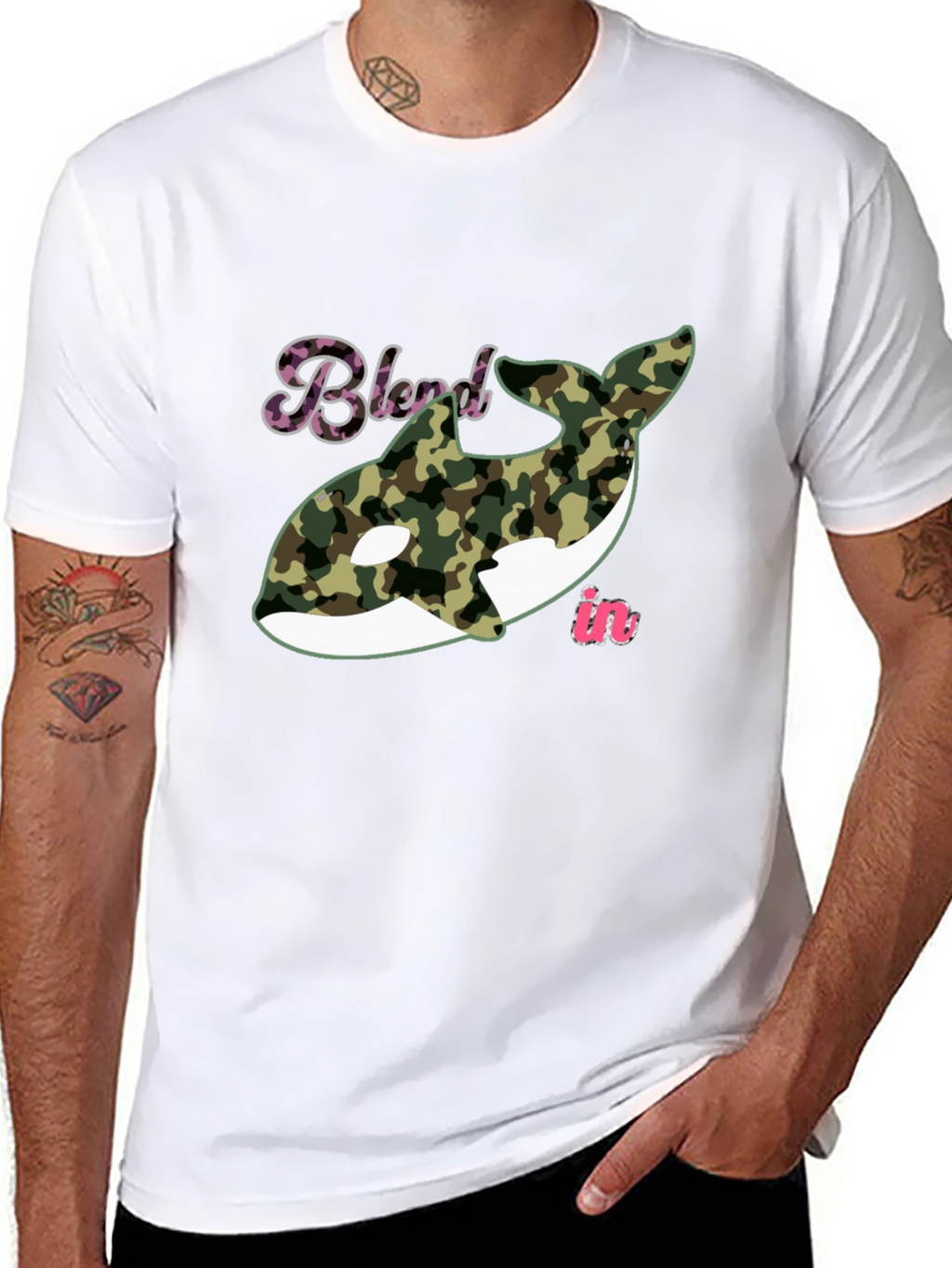 Blend In Orca Camo Graphic Tee