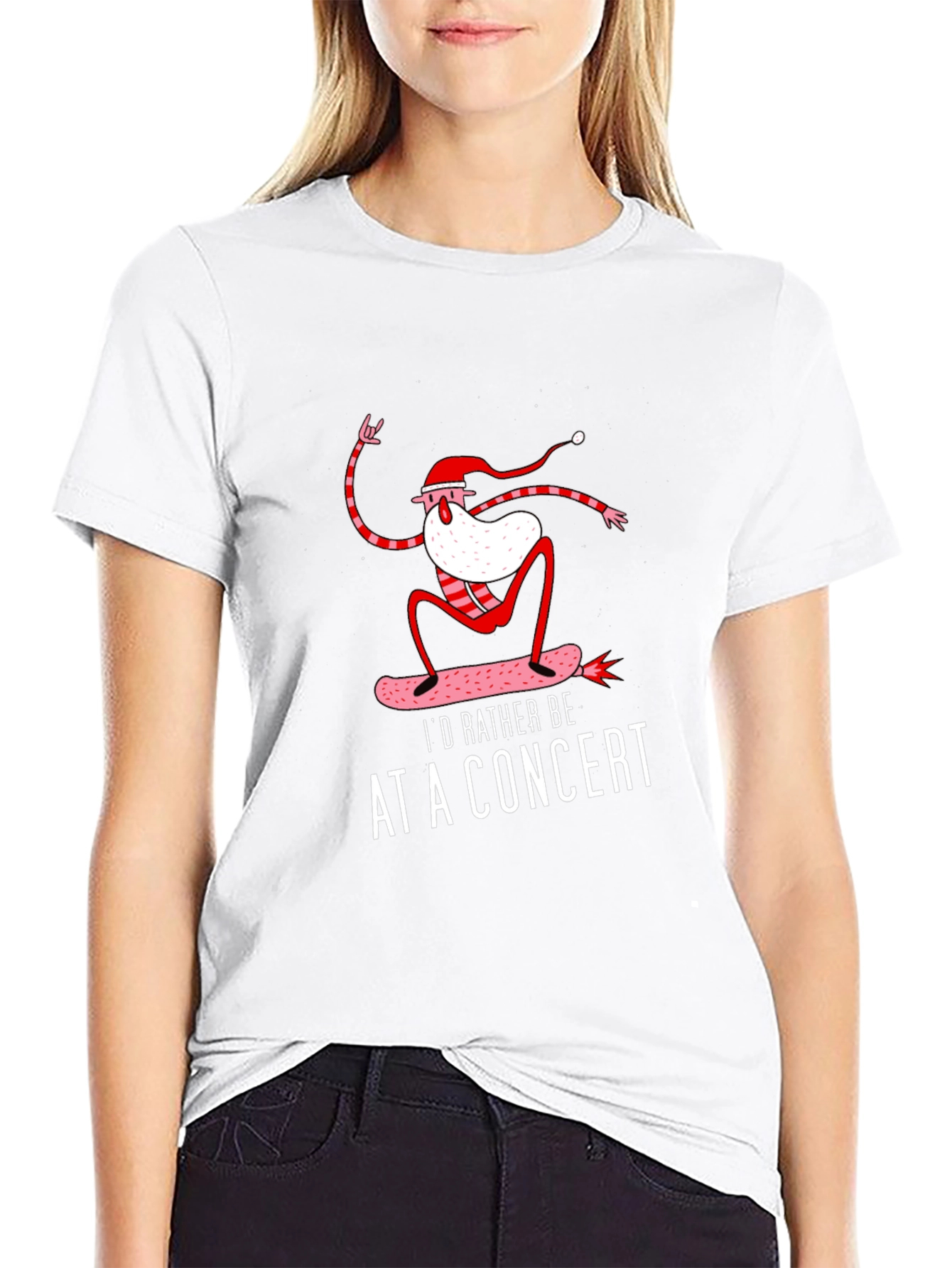 Skateboarding Santa Concert Tee