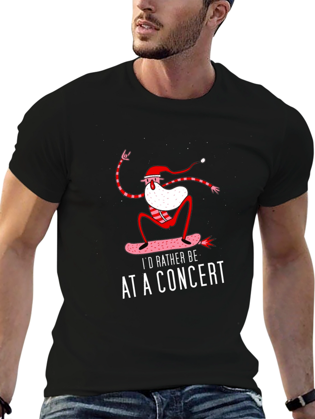 Skateboarding Santa Concert Tee