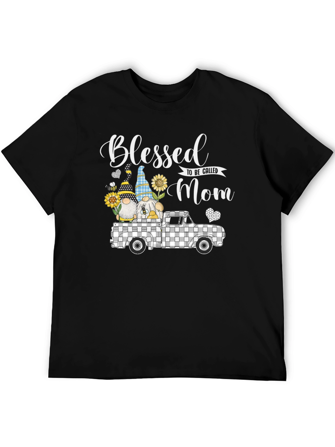 Blessed Mom T-Shirt with Gnome Truck Graphic Tee