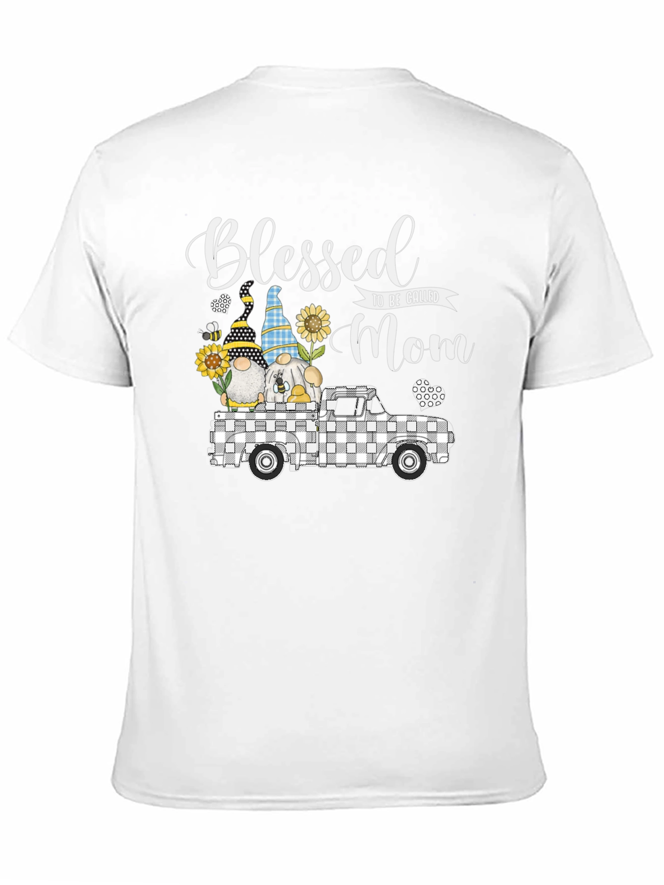 Blessed Mom T-Shirt with Gnome Truck Graphic Tee