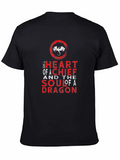 Dragon Heart & Soul Graphic Tee - Premium Cotton