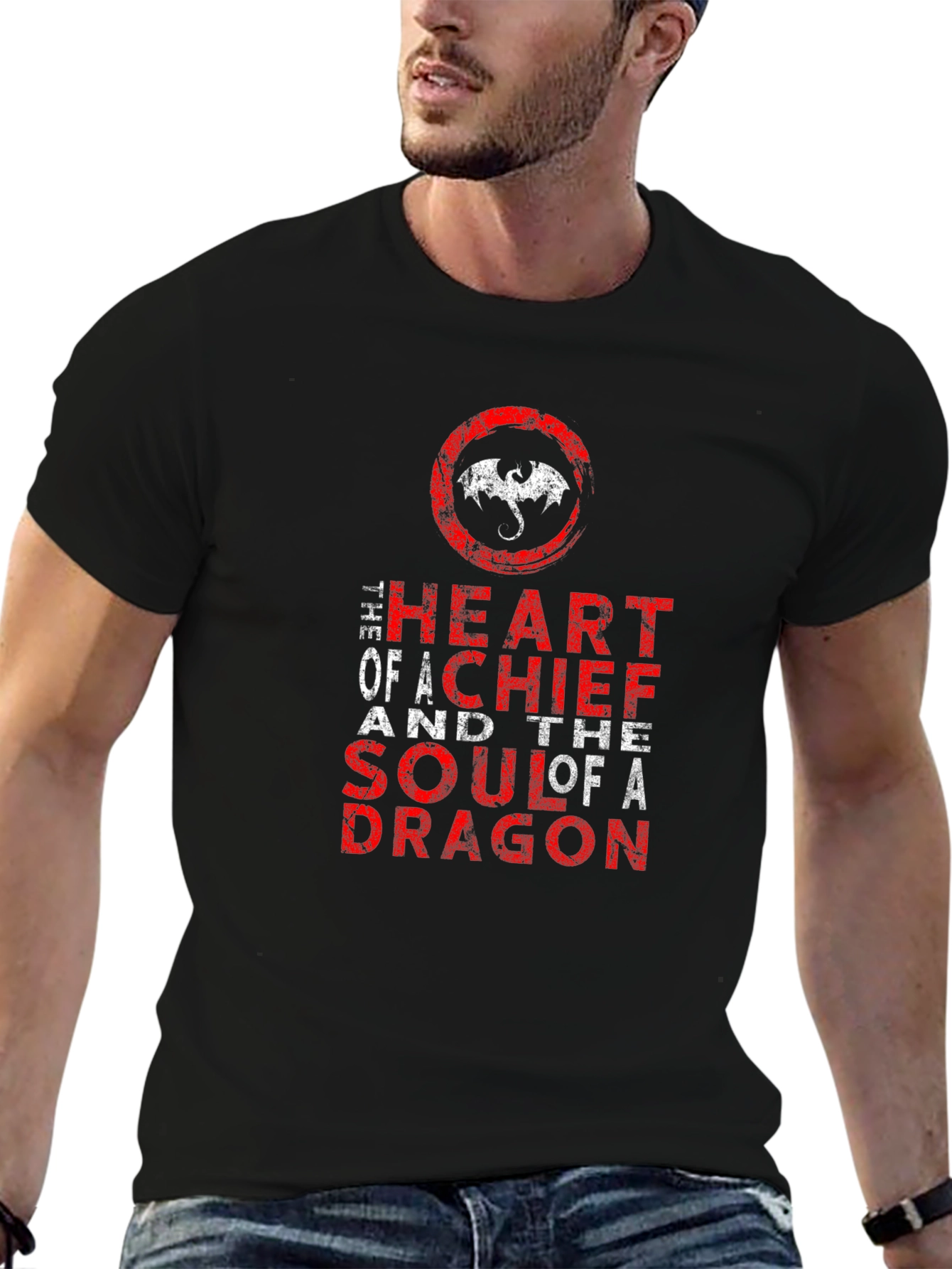 Dragon Heart & Soul Graphic Tee - Premium Cotton
