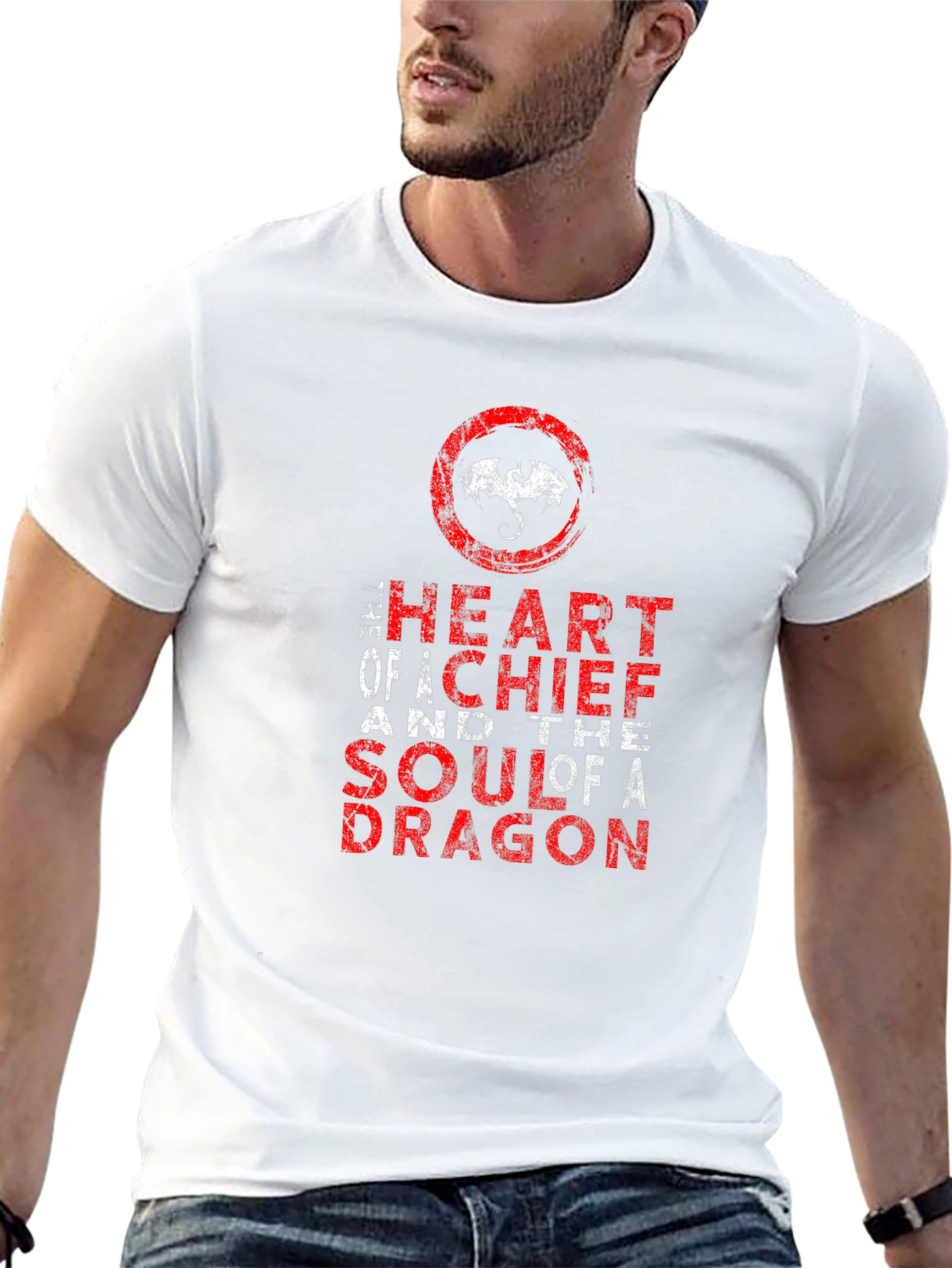 Dragon Heart & Soul Graphic Tee - Premium Cotton