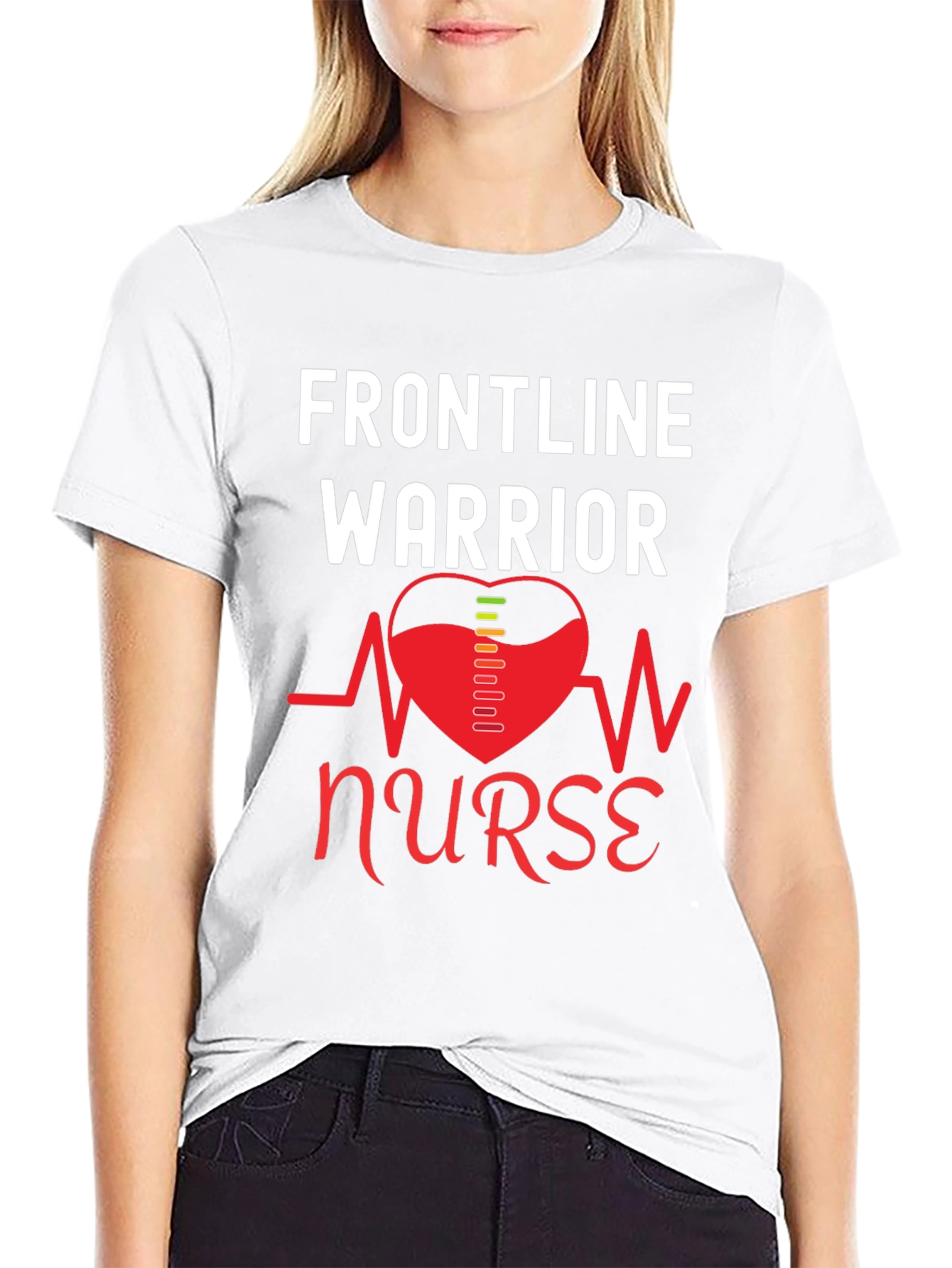 Frontline Warrior Nurse T-Shirt