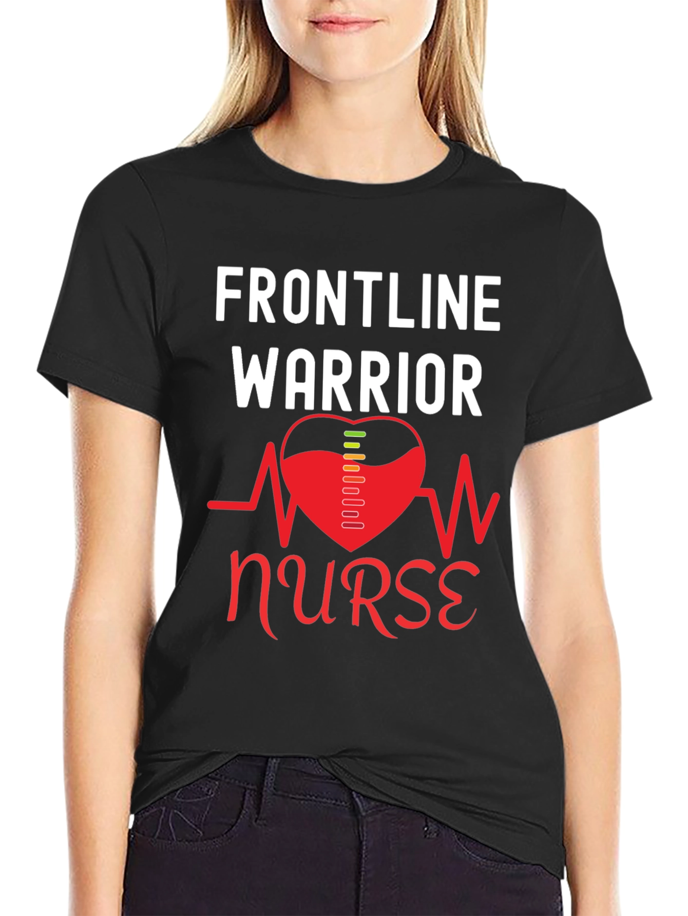Frontline Warrior Nurse T-Shirt