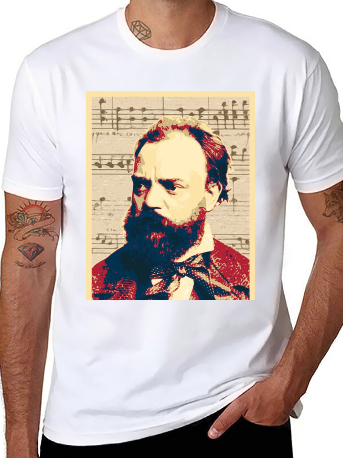Musical Composer Portrait Graphic Tee