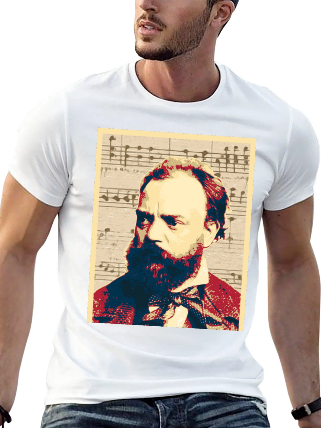 Musical Composer Portrait Graphic Tee