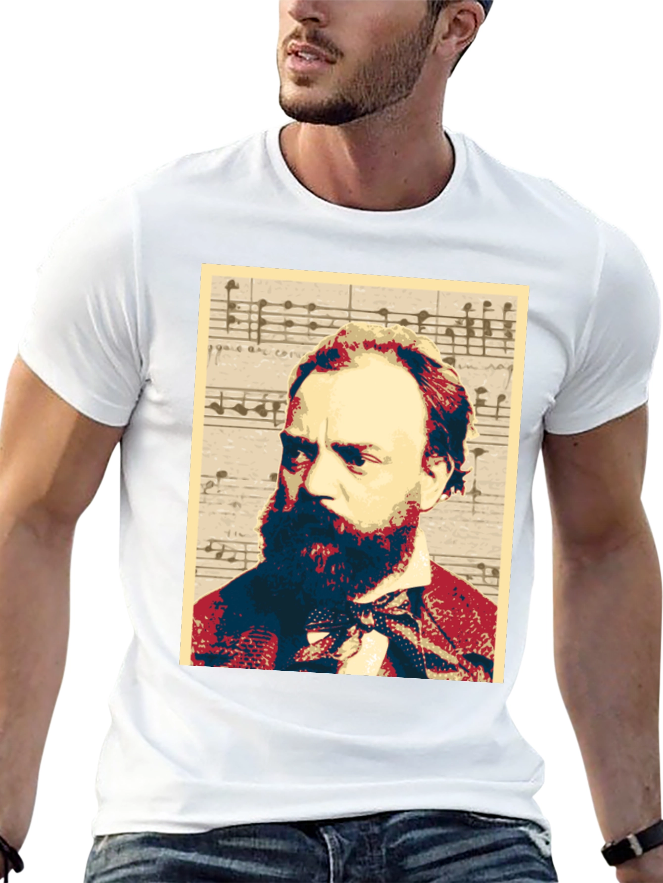 Musical Composer Portrait Graphic Tee