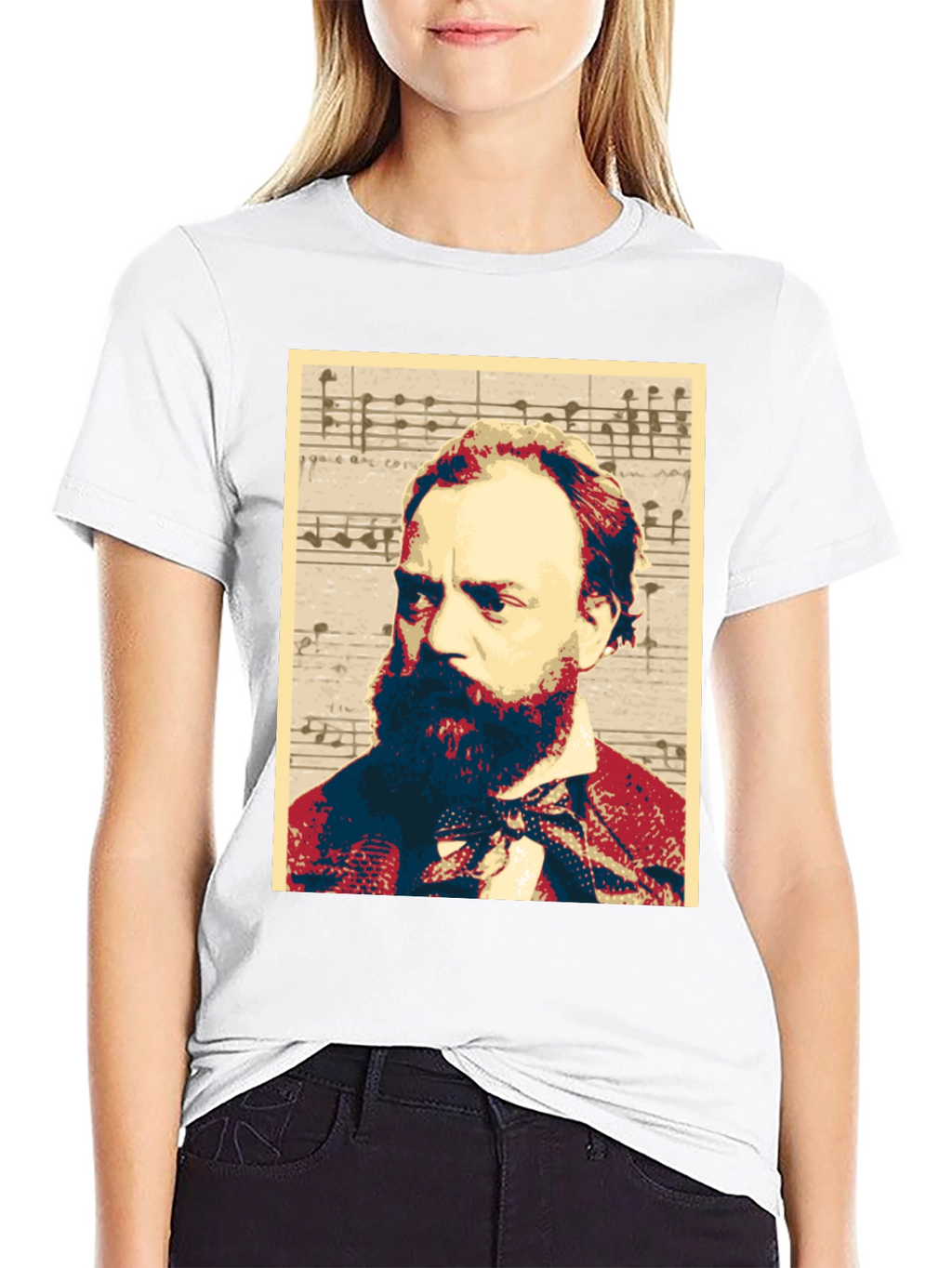 Musical Composer Portrait Graphic Tee