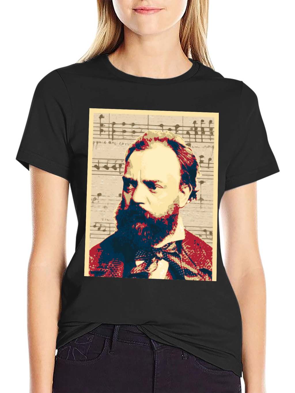 Musical Composer Portrait Graphic Tee