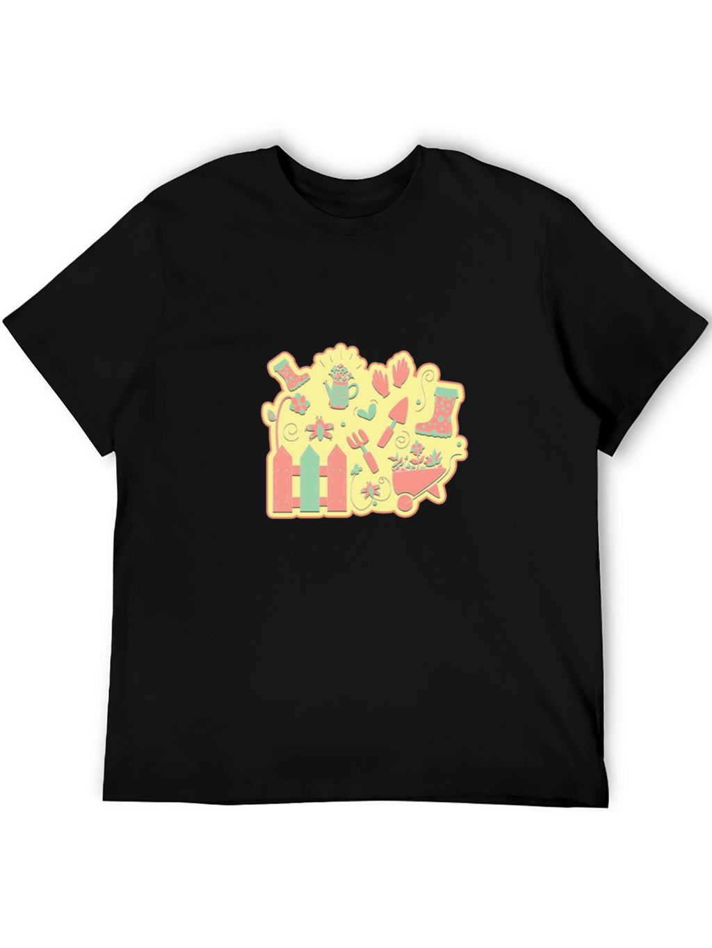 Gardening Graphic Tee - Black
