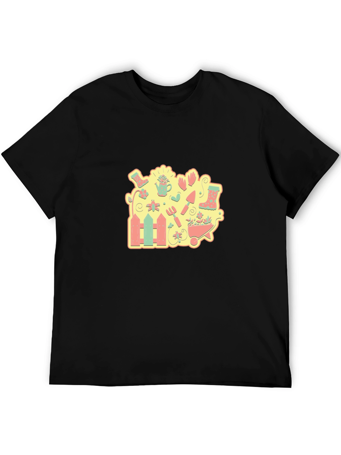 Gardening Graphic Tee - Black