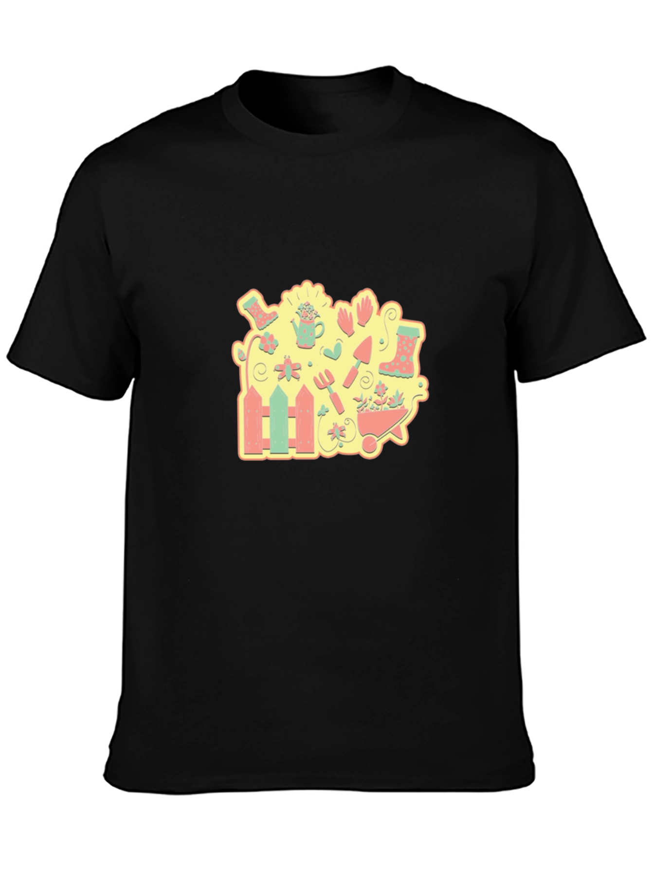 Gardening Graphic Tee - Black