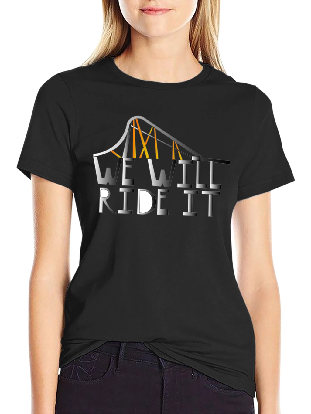 We Will Ride It Black Graphic Tee