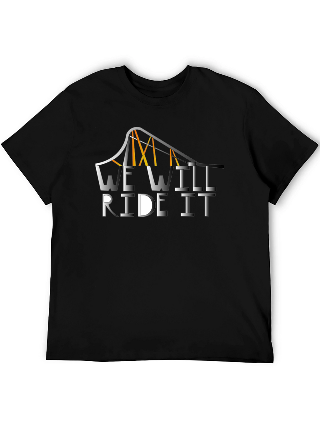 We Will Ride It Black Graphic Tee