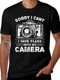 Camera Plans T-Shirt - Photographer Graphic Tee