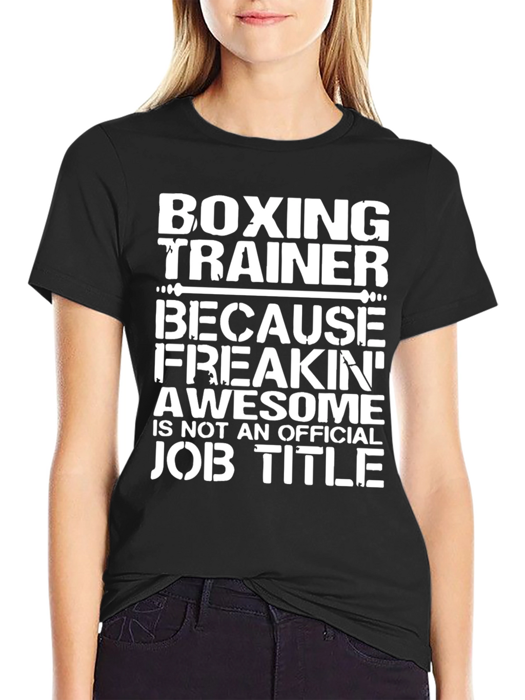 Boxing Trainer Awesome Job Title T-Shirt