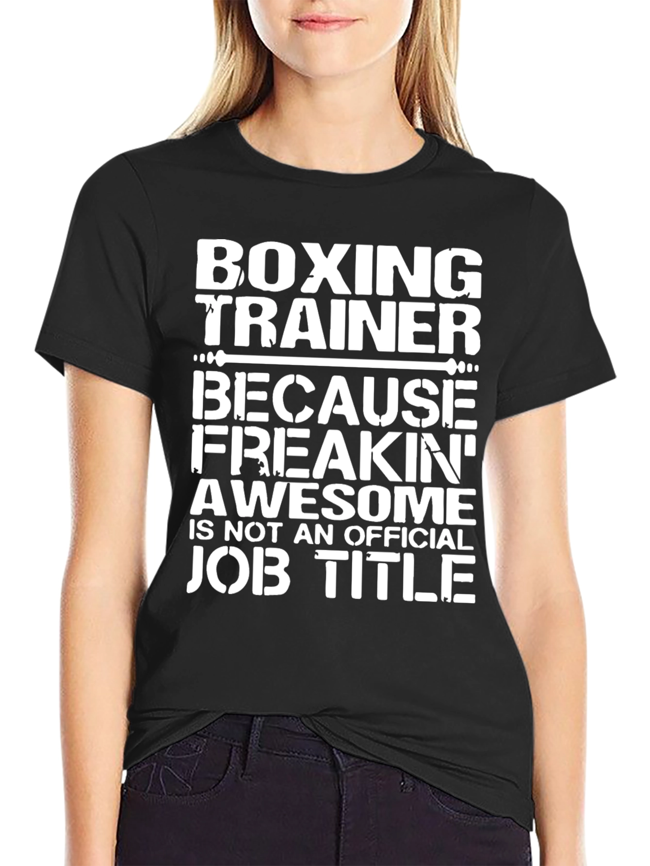 Boxing Trainer Awesome Job Title T-Shirt