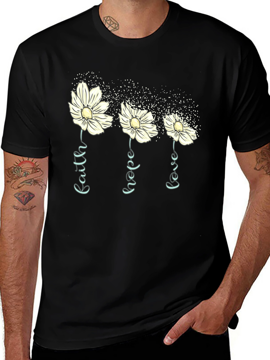 Faith Hope Love Floral T-Shirt