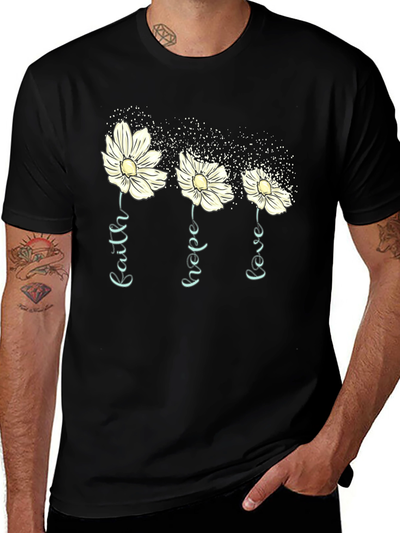 Faith Hope Love Floral T-Shirt