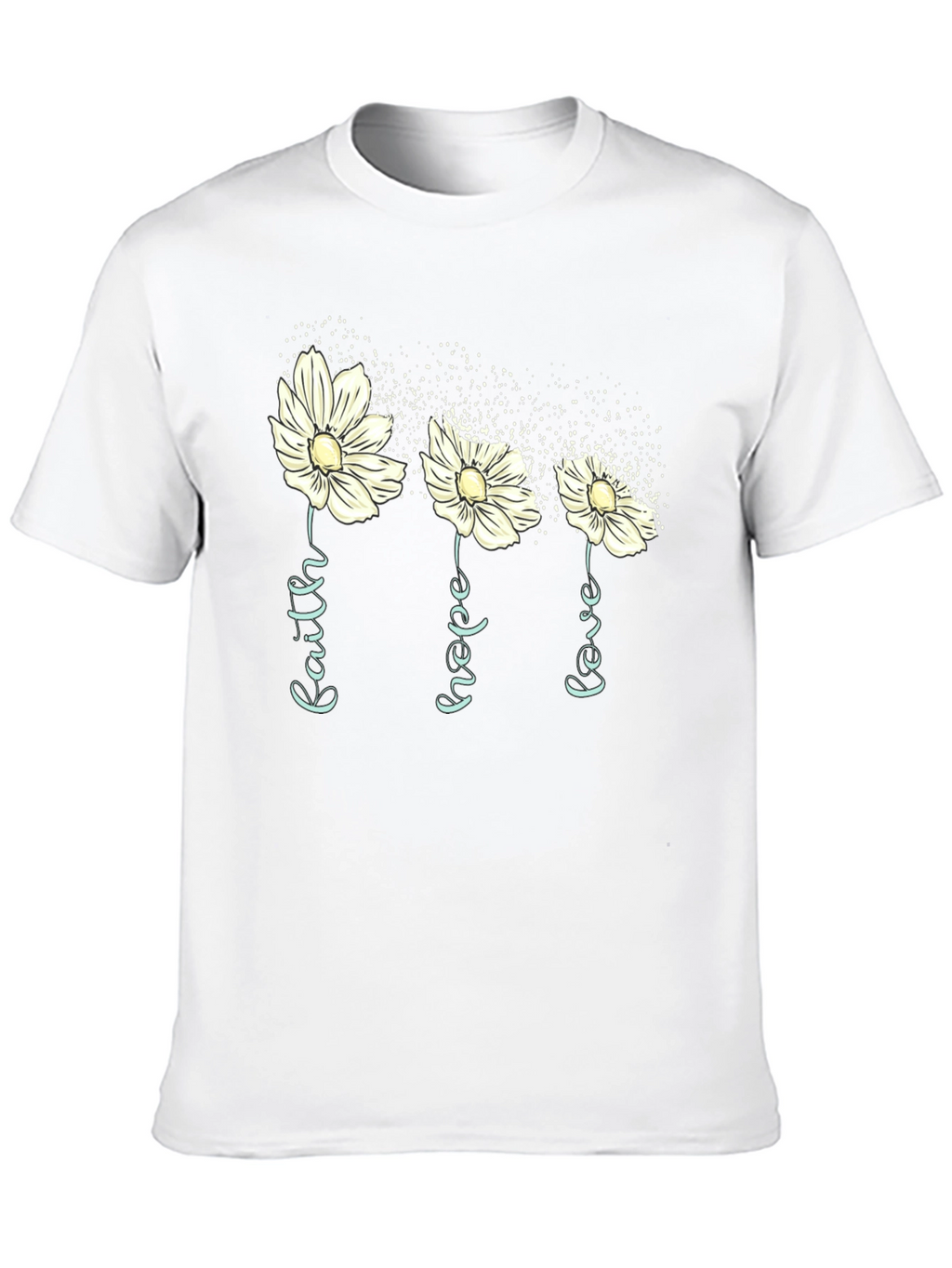Faith Hope Love Floral T-Shirt