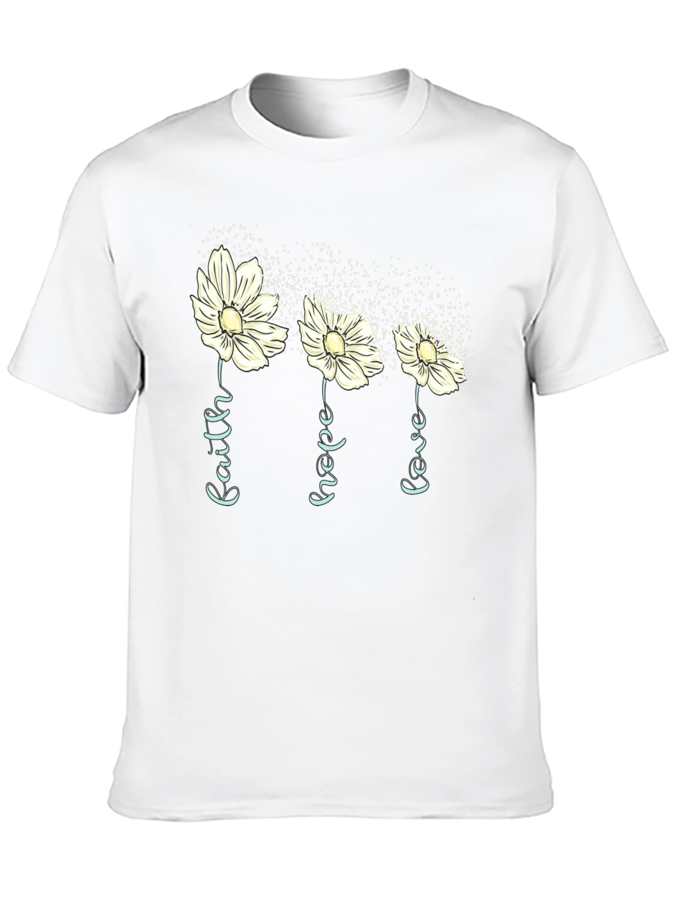 Faith Hope Love Floral T-Shirt