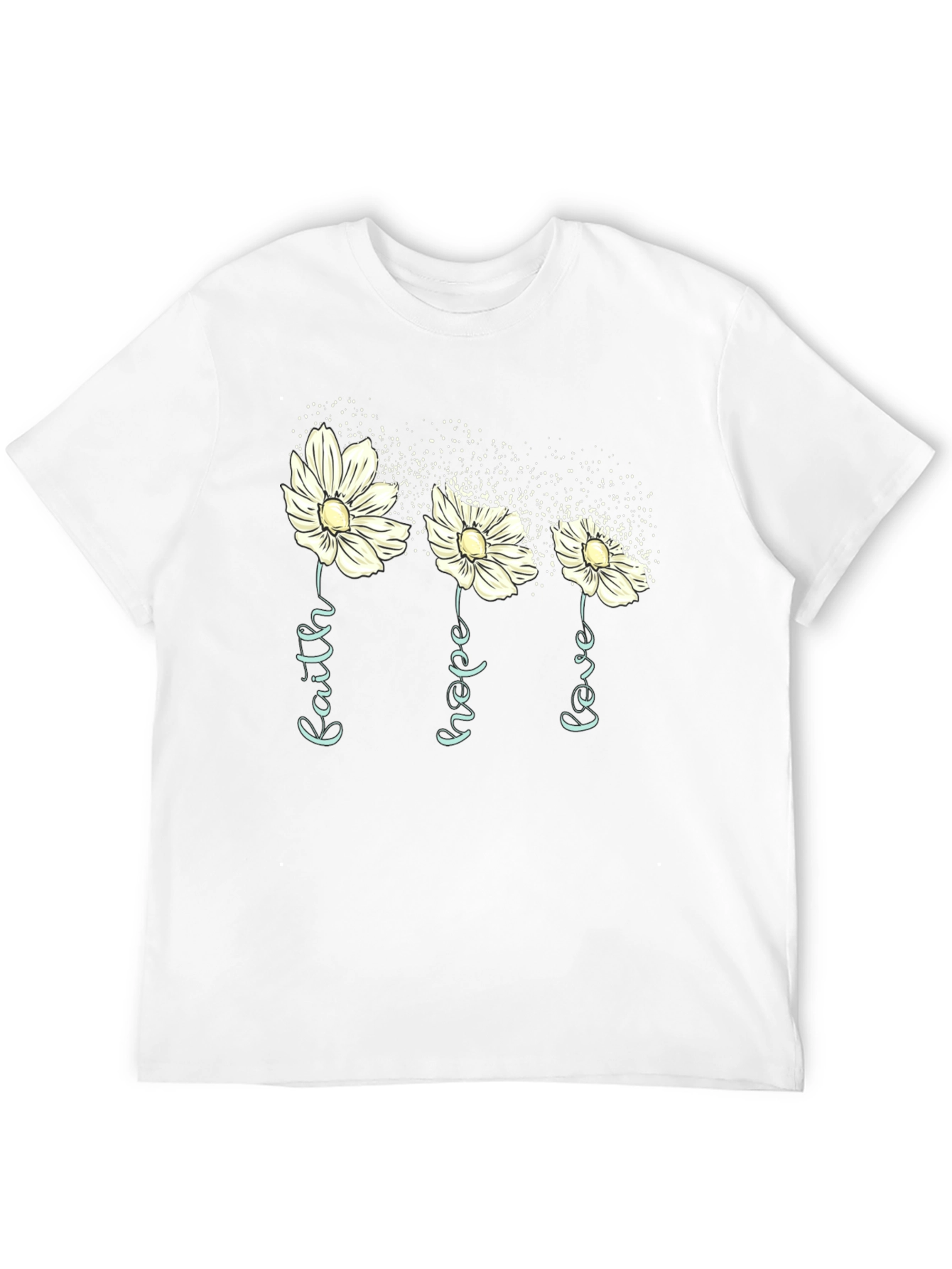 Faith Hope Love Floral T-Shirt