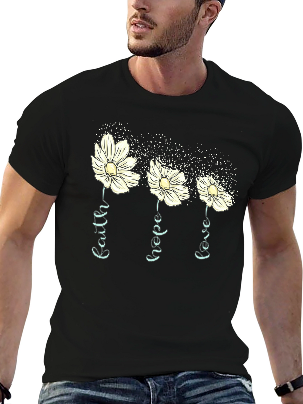 Faith Hope Love Floral T-Shirt
