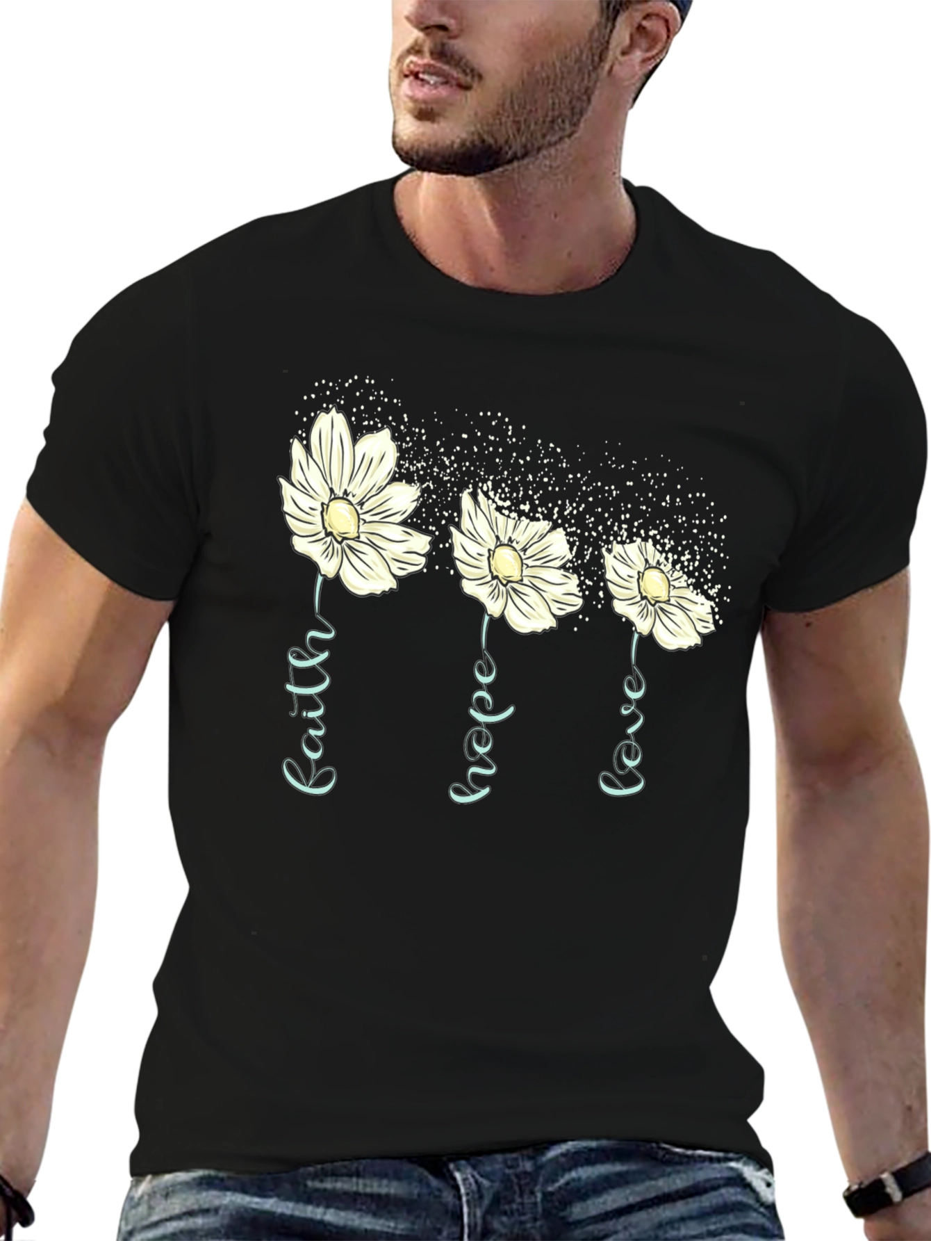 Faith Hope Love Floral T-Shirt