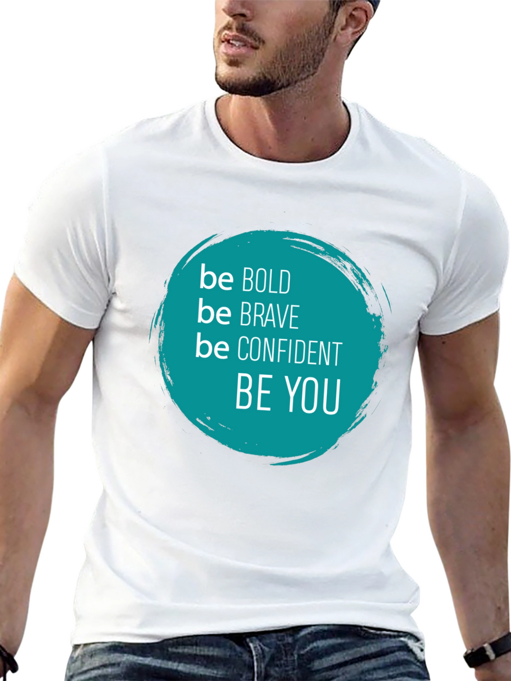 Be Bold Graphic Tee - Inspirational Black T-Shirt