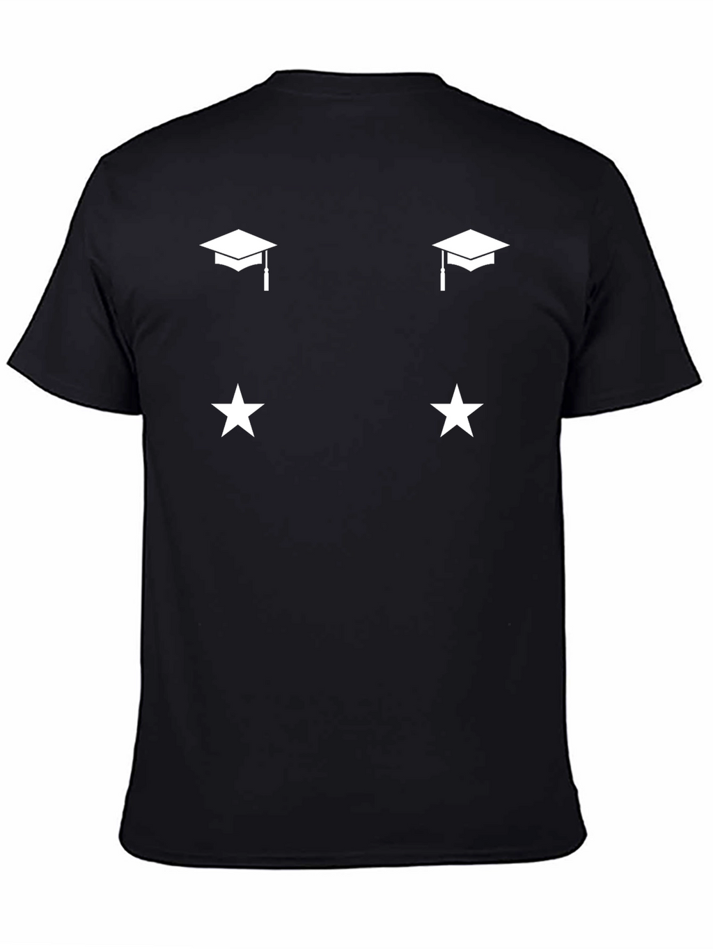 Graduation & Stars Black T-Shirt