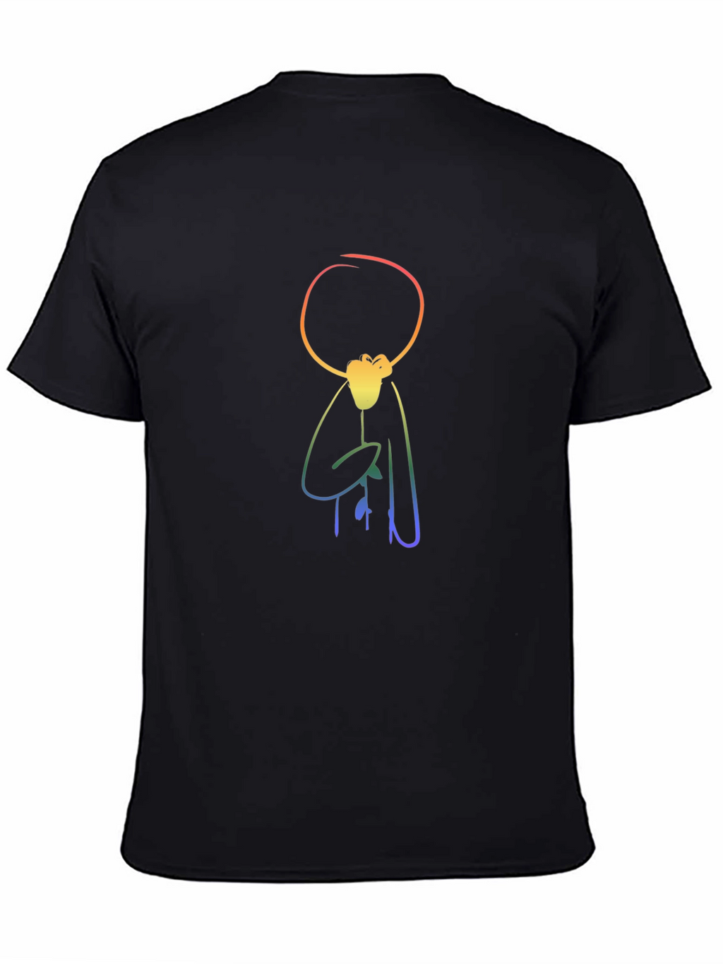 Rainbow Stick Figure Graphic T-Shirt