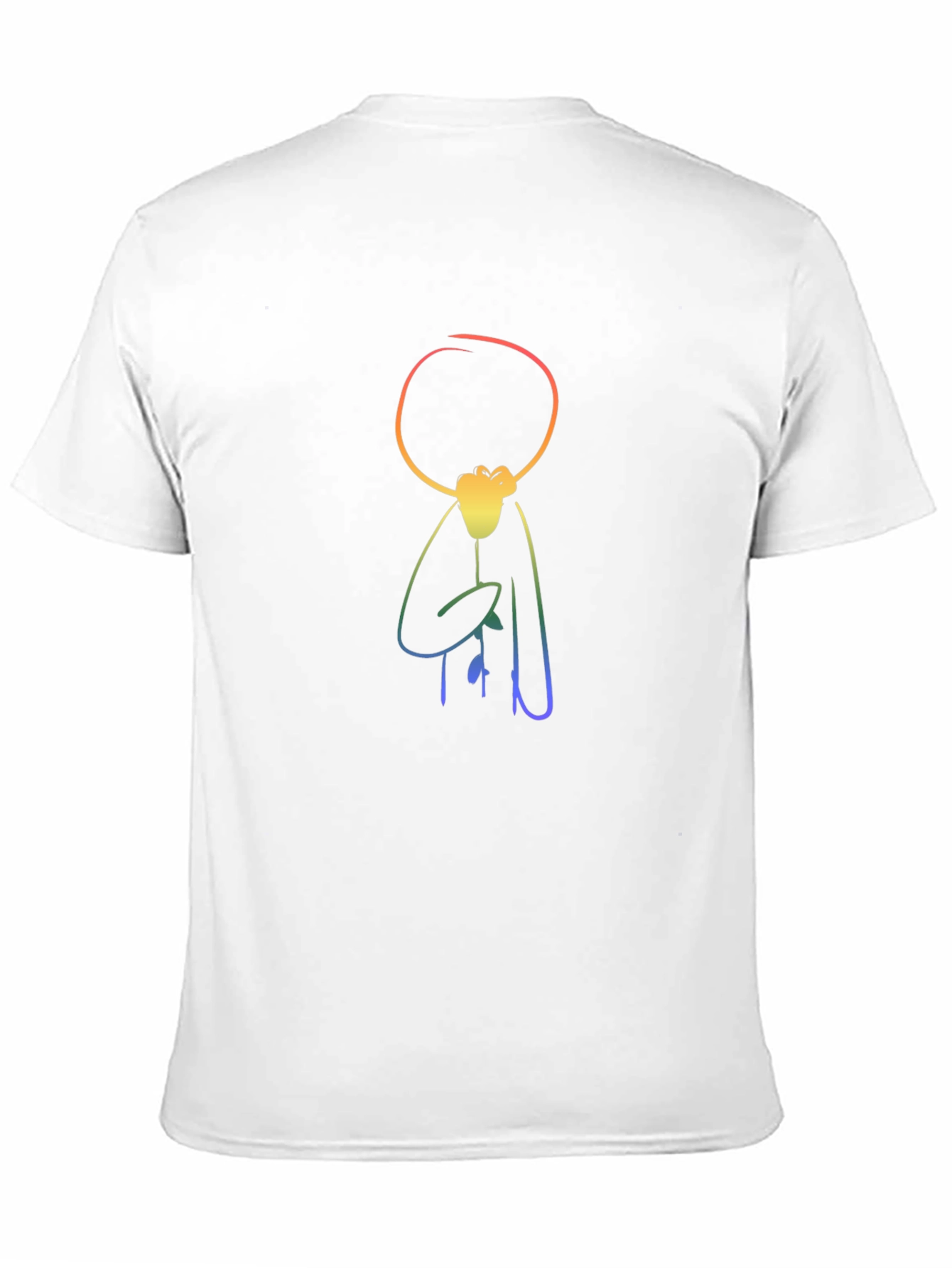 Rainbow Stick Figure Graphic T-Shirt