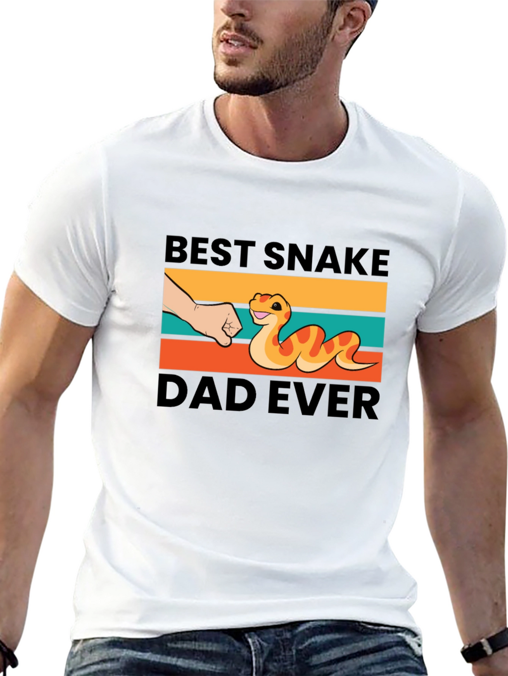Best Snake Dad Ever Graphic T-Shirt