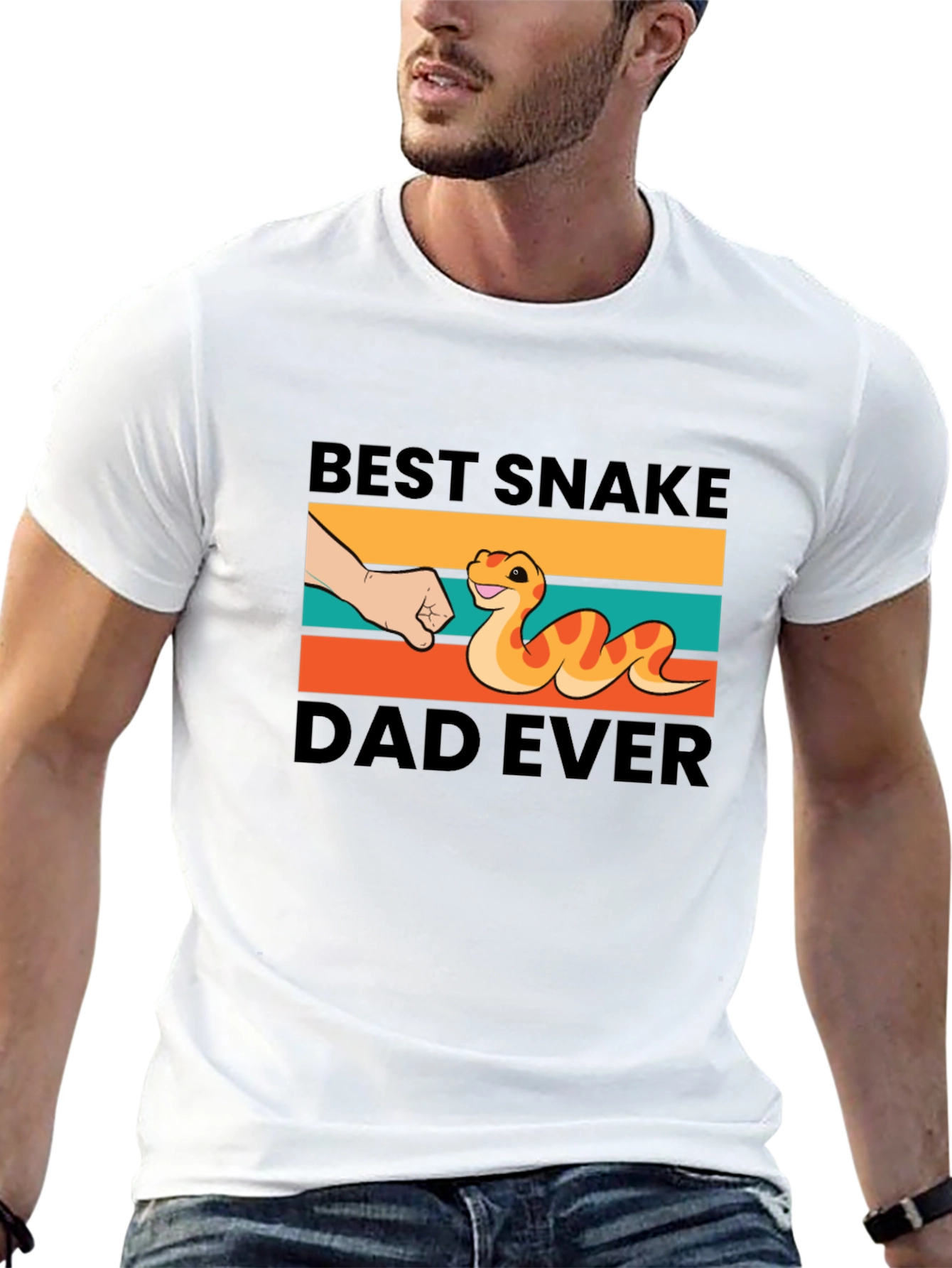 Best Snake Dad Ever Graphic T-Shirt