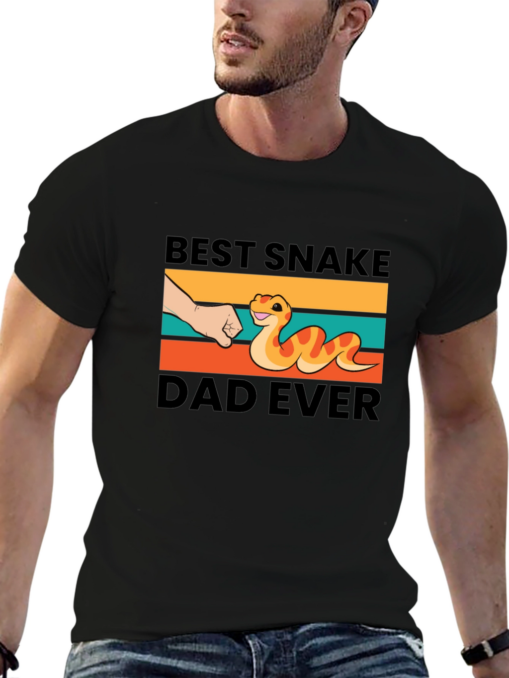 Best Snake Dad Ever Graphic T-Shirt