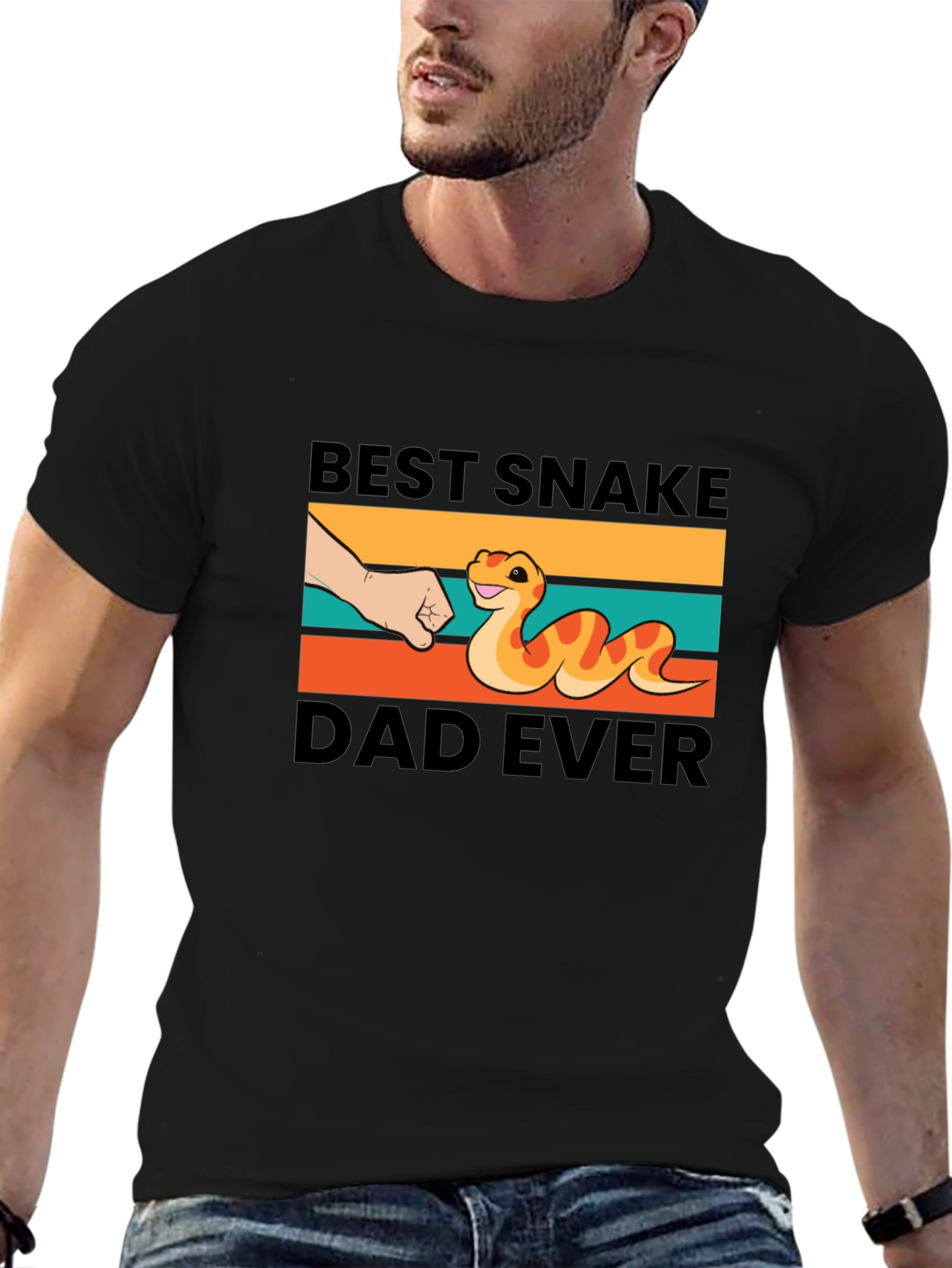 Best Snake Dad Ever Graphic T-Shirt