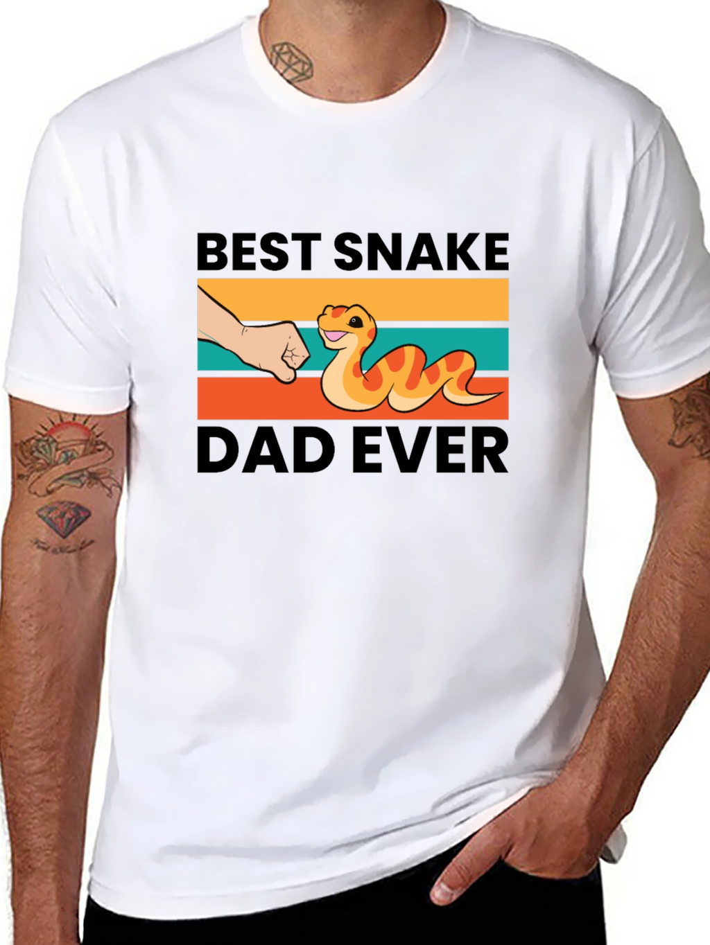 Best Snake Dad Ever Graphic T-Shirt