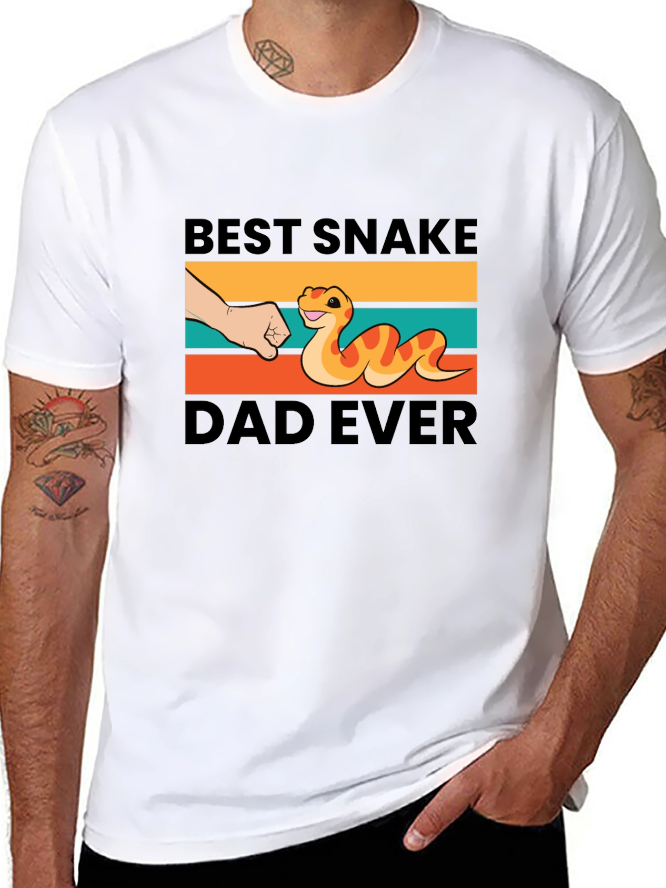 Best Snake Dad Ever Graphic T-Shirt