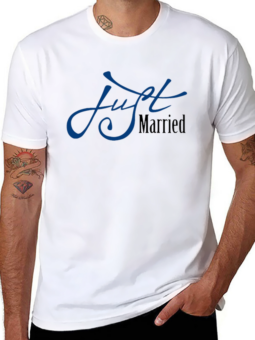Just Married Black T-Shirt