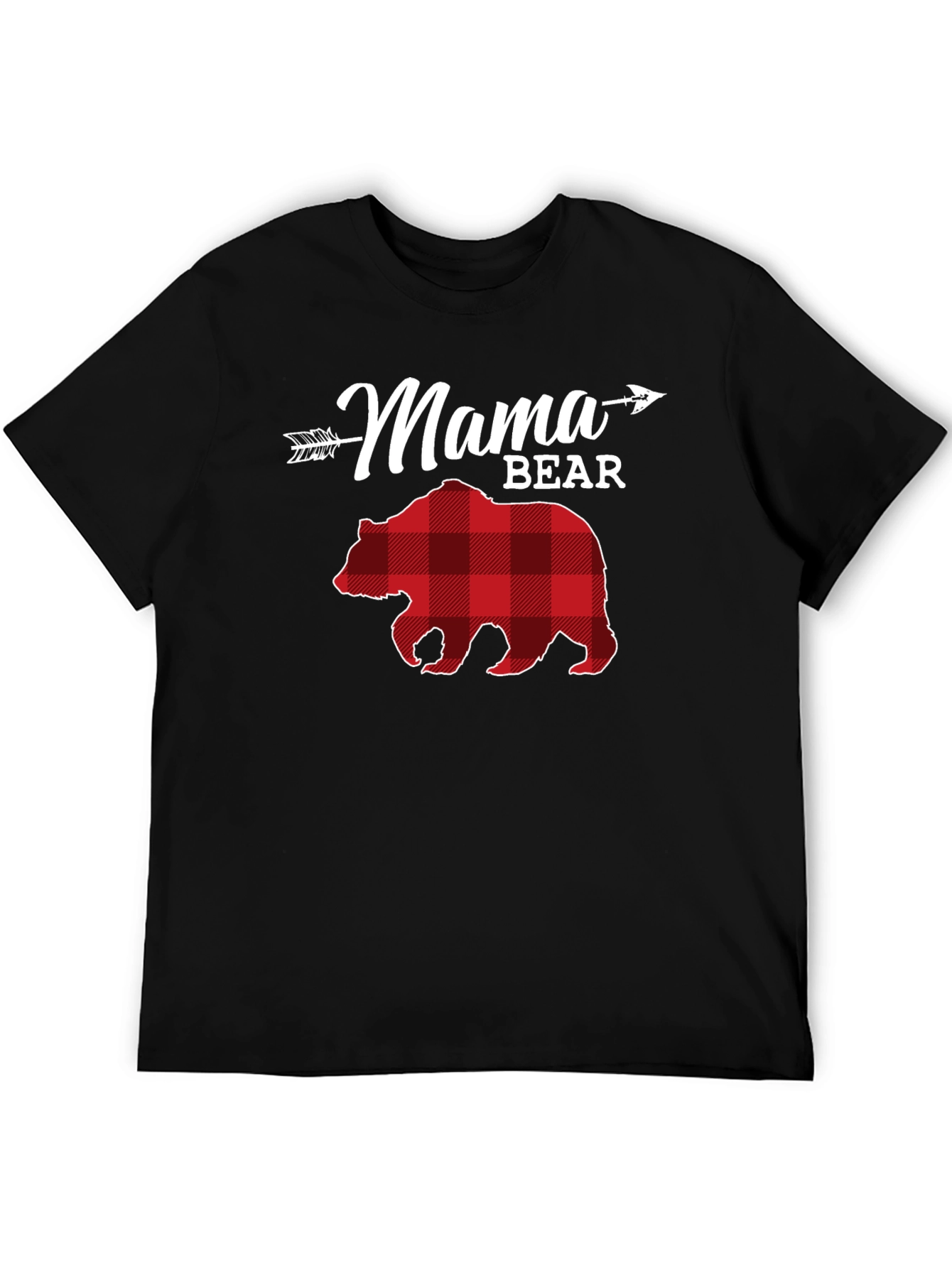 Mama Bear Plaid Graphic Tee